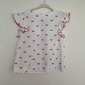 Jacadi NWT ruffle sleeve top